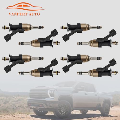 VANPERT 8 PCS 12709470 12668393 Fuel Injectors Compatible with Cadillac Escalade for Chevy for GMC Sierra Savana Yukon 6.2L 6.6L 2014-2024 Replace INJ662 12656008 by VANPERT - Image 7