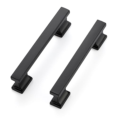 JOY DECOR 10 Pack Matte Black Cabinet Pulls 3-3/4 Inch Cabinet Handles