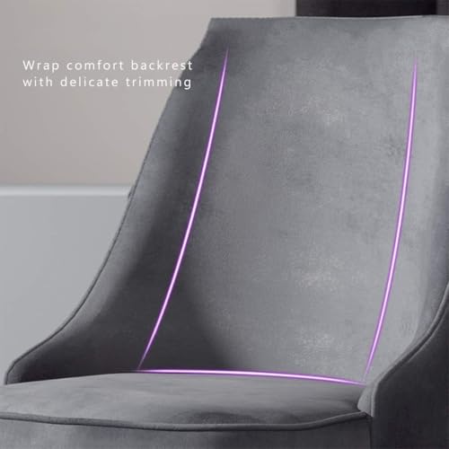 Chaise en velours avec dossier chic pour coiffeuse et salon élégant