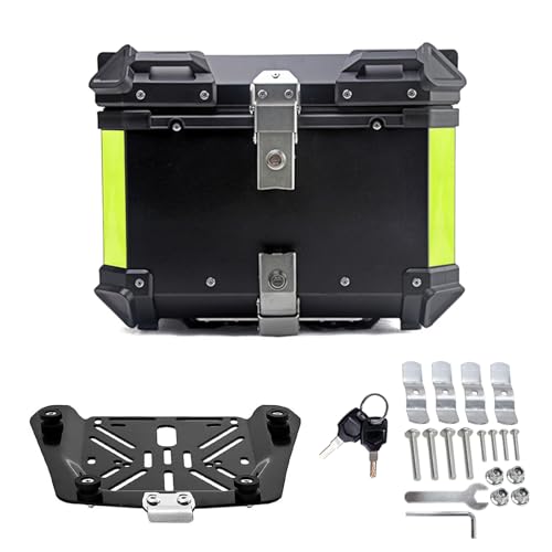 Top Case Moto 45 L Noir Coffre Arrière Idéal pour vos Trajets Urbains et Escapades