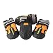My Busy Dog Water Resistant Dog Shoes with Two Reflective Fastening Straps and Rugged Anti-Slip Sole | Dog Boots Perfect for Small Medium Large Dogs | Size Chart in Pictures (Size 4, Orange)