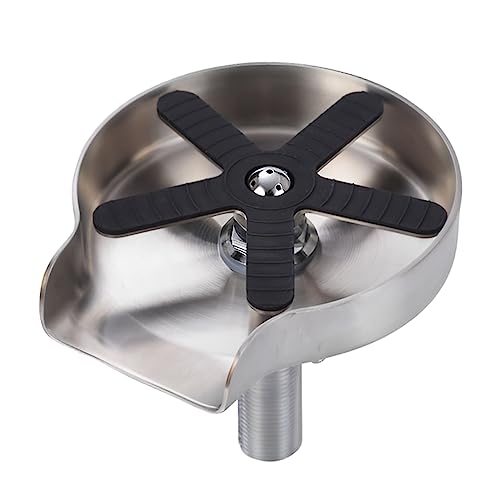 Glass Rinser for Kitchen Sink, Cup Washer for Sink, Metal Bottle Washer for Sink, 304 Stainless Steel Sink Cup Washer, Cup Rinser for Sink for Home Kitchen Bar, Kitchen Sink Accessories