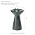 Glitzhome 27.5" H Outdoor Garden Water Fountain with LED Light and Pump, Turquoise Two Birds Embossed Pattern Pedestal Ceramic Floor-Standing Water Fountain for Yard Floor Patio Backyard