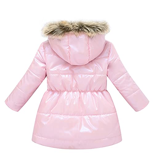 Girl's Kids Winter Coats Hooded Puffer Jacket Kid Parka Snow Outwear Jacket with Collar Warmth Winter Outerwear2
