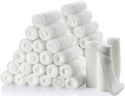 Gauze Bandage Rolls - 4 Yards Per Roll of Sterile Medical Grade Gauze Bandage and Stretch Bandage Wrapping for Dressing All Types of Wounds and First Aid Kit by MEDca, (2" Pack of 12)