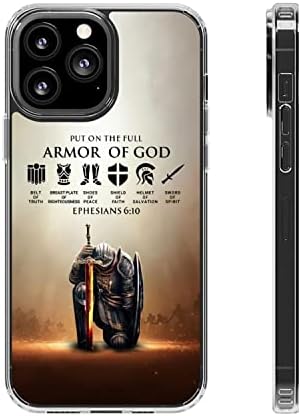 SAZAHA Phone Case, Male Warrior of God Put On The Full Armor of God Ephesians 6:10, Phone Case for iPhone 13 Pro Max, iPhone 13 Pro Max Phone Case