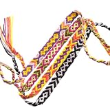 Genérico Pulseras Trenzadas Hechas a Mano de Rayón 8 Piezas para Mujer y Niña, Pulseras Tejidas de Colores Étnicas para Muñeca y Tobillo en Festival Color Color Aleatorio Varios estilos