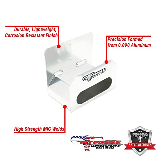 Pit Posse Pp3188 Air Hose Hanger Storage Organizer - Made In Usa - Enclosed Trailer Shop Garage Automotive Accessories - Aluminum Cord Cable Hose Holder - Rust Resistant (Silver) #TOP6