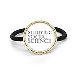 Frase corta que estudia el lazo de pelo de plata del metal de la ciencia social y el tocado de goma de la banda
