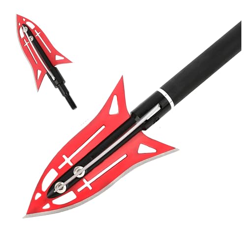 SHARROW Pointes de Chasse à Lame Fixe pour arcs à poulies et arcs Classiques (6 pièces)