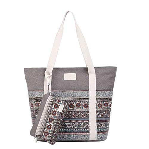 Beikoard_Bolsos,Primavera y verano de 2019 Bolso,Bolsos para mujer Moda SalvajeBolso de lona para mujer, bolso de mano, bolso madre. Regalo de san valentin Navidad