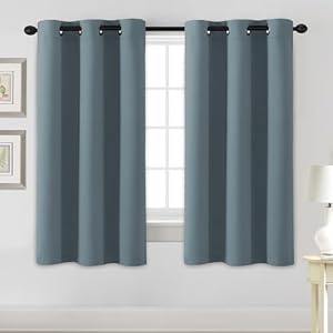 H.VERSAILTEX Blackout Curtains for Bedroom Thermal Insulated Room Darkening Living Room Curtains 63 Inch Long Grommet Privacy Protection Window Curtain Panels/Drapes for Nursery, 2 Panels,St