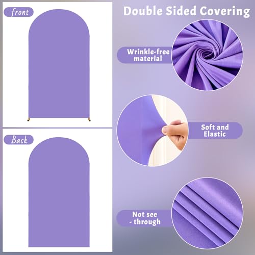 Funda Lavanda para Arco de Fondo Fotográfico 6.6FT miniatura 5