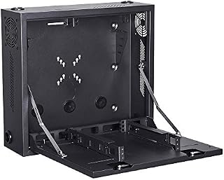 Kenuco Heavy Duty 16 Gauge Steel DVR Security Lockbox with Fan and Swing