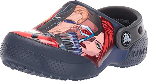 CROCS Crocsfl Marvel Multi Clog K - Navy - C8 , 205505-410-C8, Kids Boys , Black , C8