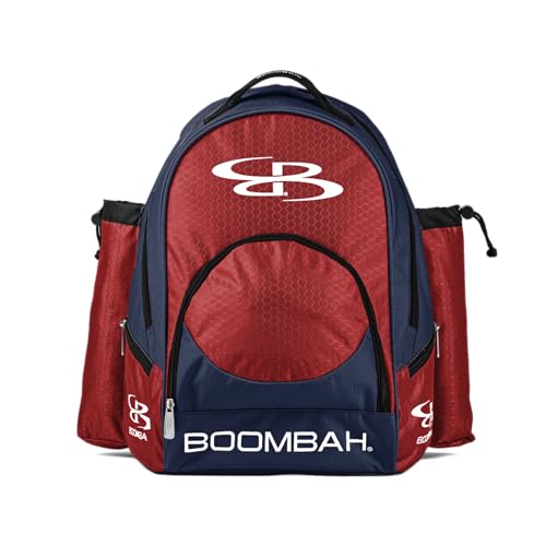 Boombah Tyro Baseball/Softball Bat Backpack - 20" x 15" x 10" - BPTC23 Navy/Red