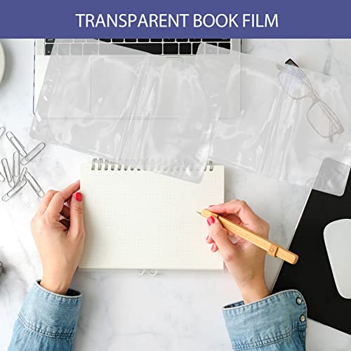 Operitacx 3 peças A5 capas de livros transparentes capas protetoras de livro didático transparente r