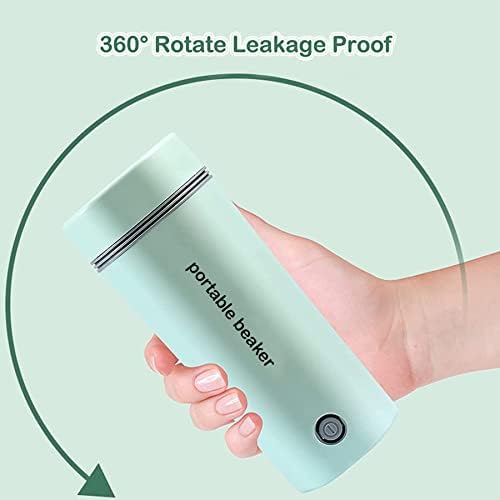 WARMON Travel Kettle Electric Small Stainless Steel Portable Electric Kettle for Boiling Water Travel Tea Kettle/Water Boiler/Thermos/Heat Cup,One Cup Hot Water Maker Mini Electric Kettle,350ml (GR)