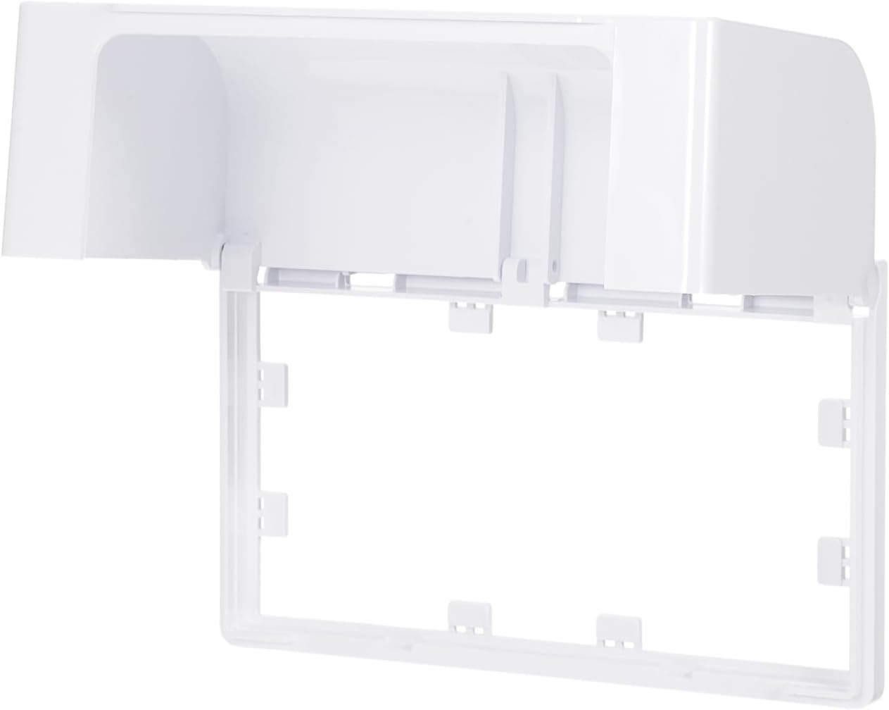 Housoutil 2-Gang Waterproof Outlet Cover, Outdoor Plug Cover, Weatherproof Outlet Cover, Adhesive Outdoor Receptacle Cover, Receptacle Protector for for Home Improvement, 86 Type White