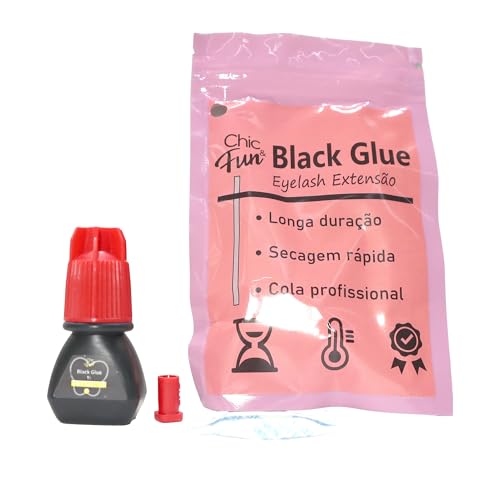Cola Adesivo Elite Premium Black 3ml Para Extensão De Cílios (2-3s(auto implantável))