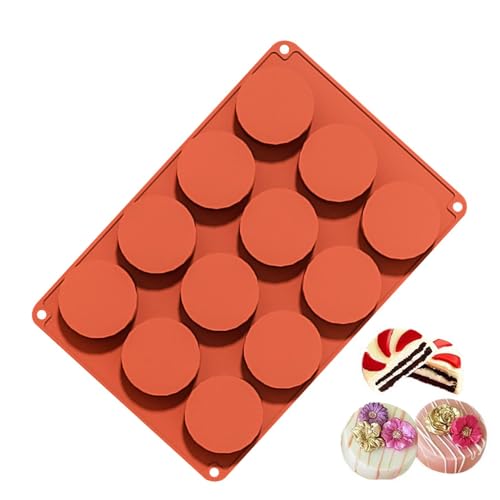 Cake Pop Mold - 12-Cavity Cake Puck Mould Cake Pucks | Chocolate Molds, Cake Mould For Make Cake, Chocolate, Home, Kitchen
