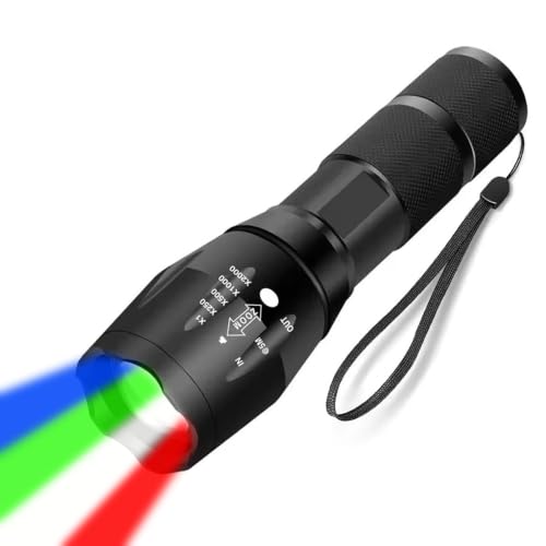 NHCXGAN Red Flashlight Rechargeable