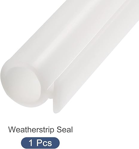 Miniatura 7 de Burlete de ventana tipo bombilla (0.276 in x 9.8 ft), 1 unidad, tira de sellado de silicona para montaje en ranura en T se adapta a 0.197 in, para