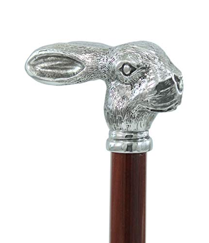 CAVAGNINI- eleganter Spazierstock- Hasengriff- anpassbare Farbe- Länge- Spitze Cover