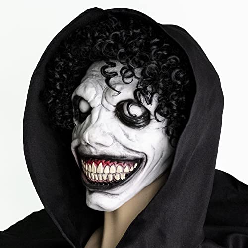 Wellinology Smiling Demon Halloween Scary Mask, Latex Creepy Realistic Ghost Devil Zombie Cosplay Costume Mask Party Props thumb #5