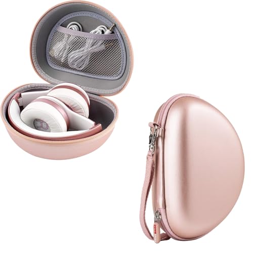 2 Pack Headphone Case for Beats Solo 4/ for Beats Studio Pro/for Beats Solo3/ for Beats Studio3 On-Ear Headphones, Foldable Bluetooth Wireless Headset (Extra Large) - Rose Gold -  Comecase