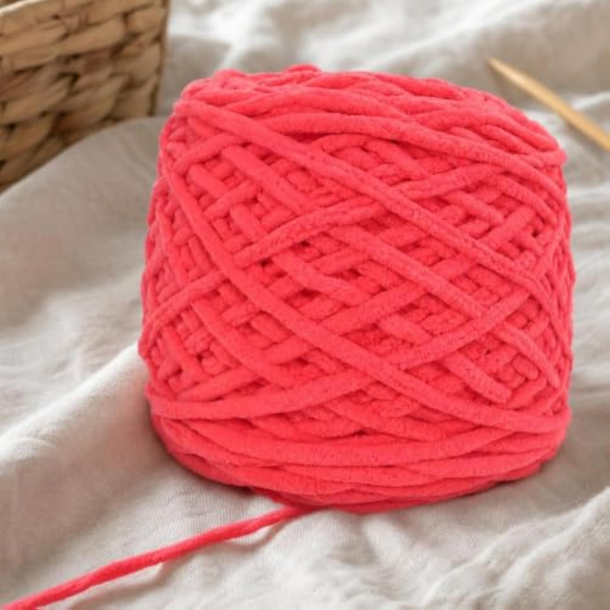 Chunky Ice Strip Yarn for DIY Crochet and Knitting Projects