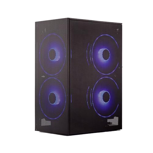 SSUPD Meshroom S V2 Mini-ITX Gaming PC Case (SFF), Full Mesh Panel with PCIE 5.0 Riser Cable, Compatible ATX MB/RX9070/5090/280mm AIO, USB Type-C (Black Variant B) by SSUPD - Image 4