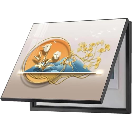 Painted Meter Cabinet Cover, Electricity Box Hanging Painting, Distribution Box Decorative Cover, Bathroom, Corridor, Modern Wall Accent