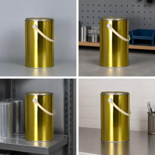 Bote de pintura vacío con tapa Gralara 6l para suministros de bricolaje 6