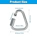 Zorveiio 4 Pack Delta Quick Links 1/4 Inch, 316 Stainless Steel Triangle Locking Quick Connector, M6 Durable Link Chain Heavy Duty Chain Connector - 992lbs Capacity for Industrial/Contractors