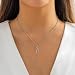 Imagen de Bramart Collar Esposa Novia Pareja Él y Ella Collares Abrazo Idea de Regalo San Valentín para ella Regalos Aniversario Boda Colgante para mujer