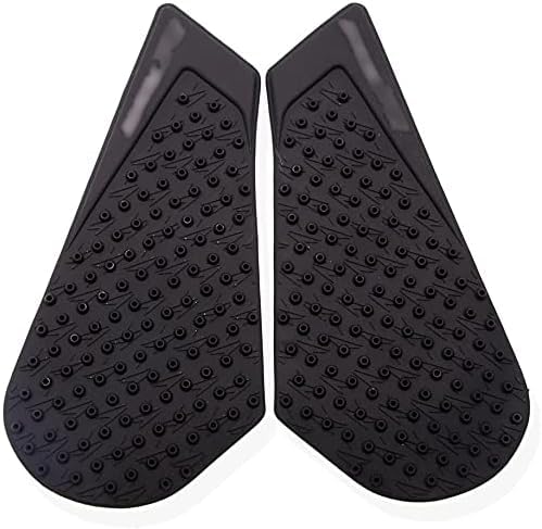 JFGRACING 2 Pcs Moto Anti-Slip Traction Pad Réservoir de Carburant de Gaz Autocollants Protecteur Gaz Réservoir Pad Traction Côté Carburant Genou Grip Decal pour Suzuki GSXR 600 750 2011-2015 Noir