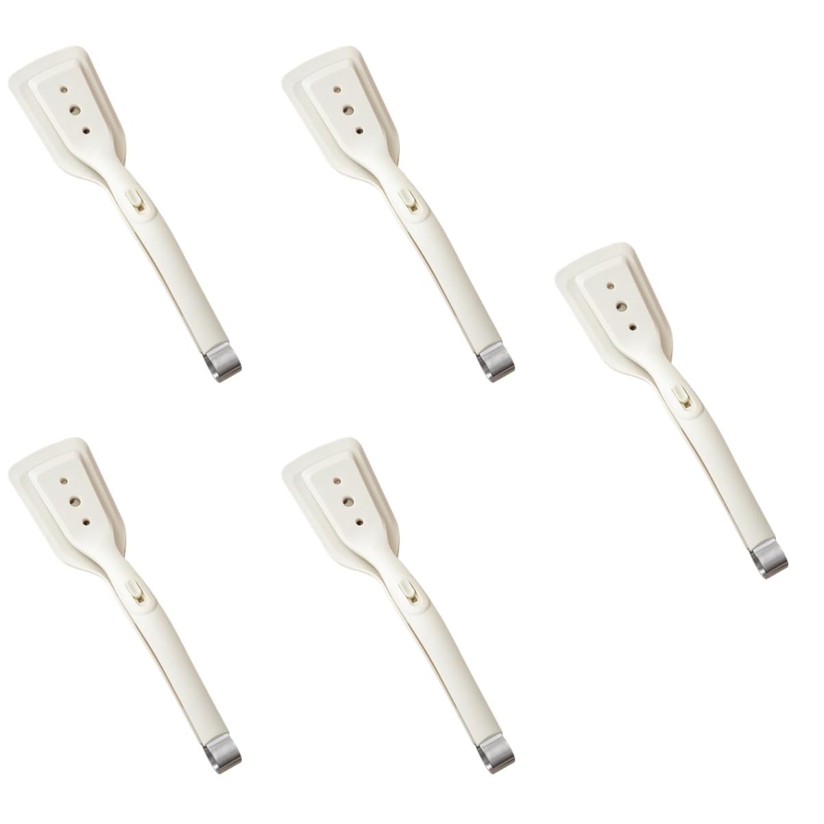 TOPBATHY 5stücke Silicone Cooking Tong Hitzebeständige -küchenzange Und Spatel Für Grillen Und Wenden Von Fisch Und Brot Design