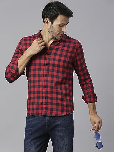 Image of Thomas Scott Men's Checkered Slim Fit Shirt