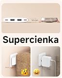LENCENT Płaska ładowarka USB C Slim ładowarka ścienna, zasilacz sieciowy z 4 portami, cienka wtyczka do ładowania, kompatybilna z iPhone 17/16/15 Series, iPad, telefonem komórkowym, tabletem