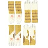 8Pcs Stuhl Bein Socken Cat Claw Möbel Socken Pads rutschfeste Stuhl Bein Füße Socken deckt Möbelkappen Bein Ärmel für zu Hause Zimmer (braun).