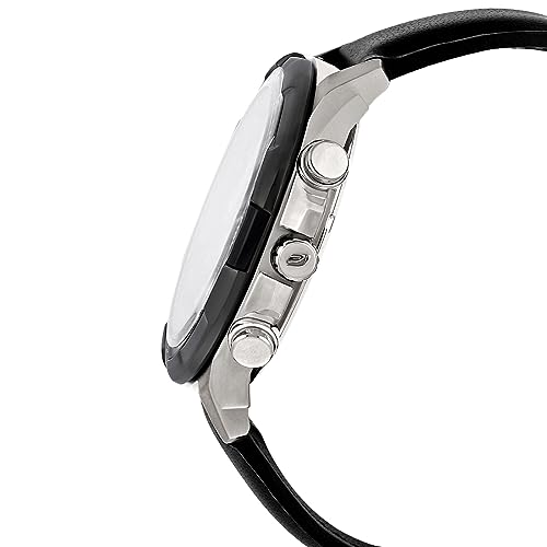 Casio Edifice EFR-539L-1AVUDF Black Analog Dial Black Leather Band Men's Watch Chronograph 100M Water Resistant EX193 - Image 2