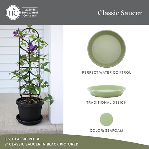 image for The HC Companies Flower Pot Saucers - Plastic Plant Saucer for Outdoor