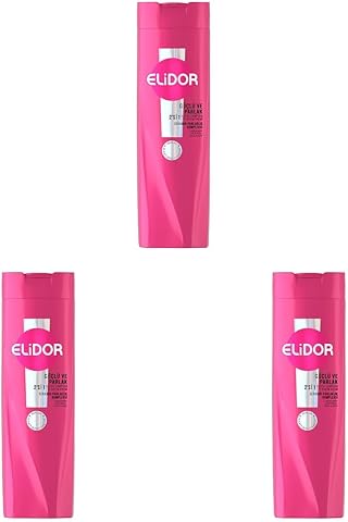 Elidor Şampuan ve Saç Bakım Kremi Güçlü ve Parlak 400 ml (3 paketi)