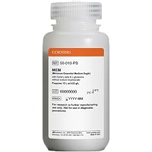 Mediatech 50-010-PB Minimum Essential Medium, Powder, Earle's Salts and L-glutamine, Without Sodium Bicarbonate