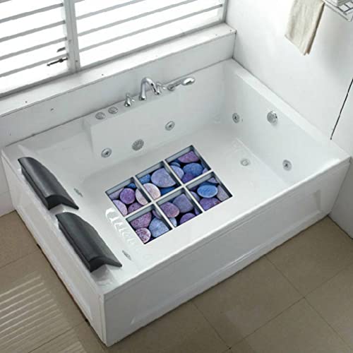 Ultnice Bathroom Stickers 6 Pcs 3D Stereoscopic Diy Anti Slip Safety Shower Bath Tub Decal Stickers 3D Bathtub Stickers Non- Slip Bathtub Appliques Bath Stickers #TOP1