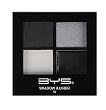 BYS Eyeshadow and Creamy Liner Palette With Applicators, Raven Nights