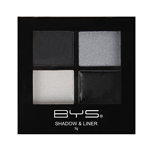 BYS Eyeshadow and Creamy Liner Palette With Applicators, Raven Nights