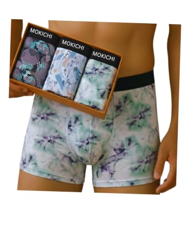 Image of Men's Premium Microfiber Boxer Briefs for Men | Soft Stretch Printed Trunks | Breathable, Moisture-Wicking, Comfortable Innerwear Pack of 3