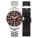 Spinnaker Men's 40mm Spence 300 Automatic Crimson Red Watch with Solid Stainless Steel Bracelet SP-5097-55